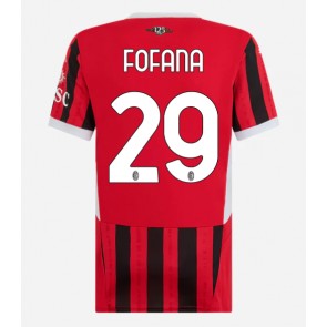 AC Milan Youssouf Fofana #29 Hjemmebanetrøje Dame 2024-25 Kort ærmer